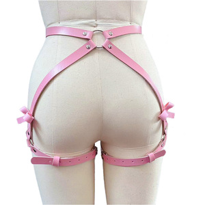 Culotte de retenue en cuir pour femme, harnais de bondage noir, vêtement érotique pour adulte - Product Image 4