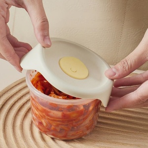 Infant Plastic Storage <b>Bowl</b> High Temperature Safe Baby Feeding Food <b>Bowl</b> Seal <b>Bowl</b> <b>With</b> Silicone <b>Lid</b> for Kitchen - Product Image 1