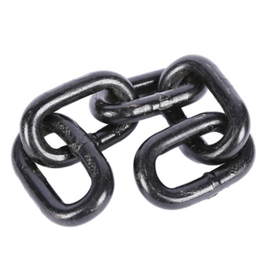 6x18mm,12x36mm, catena zincata 16x48mm catena di sollevamento in acciaio forte acciaio saldato catena nera Standard G80 - Product Image 1