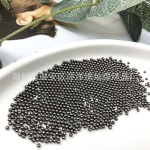 Water-Plated Non-Porous 2Mm Round Beads Gold Silver Gunmetal Black Loose <b>Plastic</b> Resin DIY Garment Studs For Clothing Shoe Hat - Product Image 3