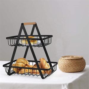2-story Modern Kitchen Countertop Towel <b>Rack</b> Stainless Steel Plate <b>Rack</b> Waterproof Black - Product Image 4