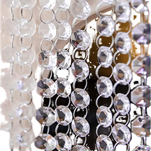 Joikit 52 chân K9 pha lê Vòng Hoa sợi 14mm bát giác lăng kính kim cương chuỗi hạt rõ ràng đèn Đèn chùm trang trí khắc - Product Image 1