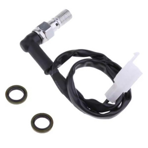 Interrupteur de Câble à Trou Unique M10 x 1,00 mm pour Moto Tout-Terrain, Frein Hydraulique Arrière, Pièce de Remplacement, Borne à Vis en Métal Noir - Product Image 5