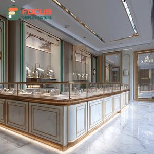 Meubles de magasin de bijoux sur mesure, cadre en bois, espace boutique, vitrine en verre - Product Image 4