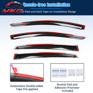 Pour Chevrolet Volt 16-19, déflecteurs de vitres fumés, pare-soleil et pare-pluie, lot de 4 pièces - Product Image 4