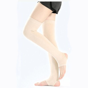 Nouvelles chaussettes hautes sans pieds en coton pour femmes, longues jambières pour la danse, le yoga et le ballet - Product Image 6