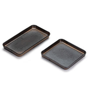Bandeja de Servir de Cerámica Rústica Japonesa, Acabado Sólido con Aceite, Hecha a Mano, para Sushi, Pescado, Uso Residencial - Product Image 2