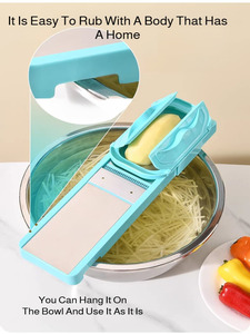 Éminceur multifonctionnel, outil de cuisine, râpe, trancheuse, râpe à pommes de terre, éminceur multifonctionnel à double porte, râpe - Product Image 2
