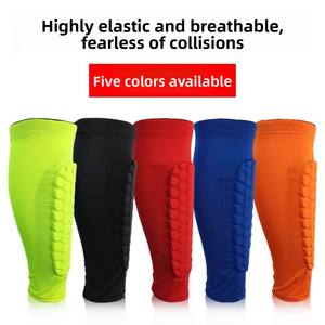 Wholesale New Outdoor Sports Honeycomb Anti-collision Calf <b>Socks</b> for Running, Soccer, Hiking, and Cycling. - Product Image 2