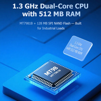 Routeur WIFI 6 CPE AX3000 5G OpenWrt 4 emplacements pour cartes SIM Antennes externes à gain élevé Routeur 5G personnalisé