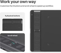 Huion H641P küçük boyutlu 6.3*3.9 inç iki renk siyah pembe dijital boyama kurulu çizim tableti