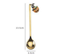 OEM Traitement de tôle personnalisé Nouveau pendentif Collier de cuillère de Noël créatif Pendentif de dessin animé en acier inoxydable