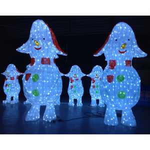 Adornos Navideños de Hierro Luminosos con Forma de Muñeco de Nieve, Resistentes al Agua (IP65), para Decoración Festiva en Exteriores - Product Image 1