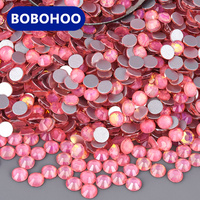 BOBOHOO gros strass en vrac FlatBack verre cristal opale Ss3-ss30 Non HotFix strass pour Nail Art chaussures vêtements bricolage