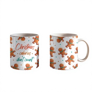 Mug à café en céramique imprimé par sublimation couleur, personnalisable avec photo, logo, texte, cadeau, compatible lave-vaisselle et micro-ondes - Product Image 1