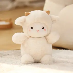 Boneca de cordeiro macio de pelúcia, venda quente, brinquedo personalizado, urso, pelúcia, pato, brinquedo de pelúcia, ovelha, branca, cordeiro