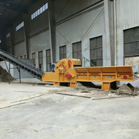 Broyeur à tambour horizontal pour bois, déchets de branches d'arbres, déchiqueteur de clous et palettes en bois, broyeur de bois de grande capacité à moteur diesel