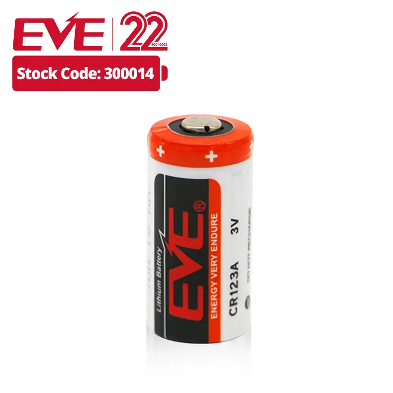 EVE LiMnO2 Pin Lithium 3V 1500MAh Cr123a Cho Báo Động Gas Thiết Bị Báo Cháy Thiết Bị Chăm Sóc Sức Khỏe Pin Chính