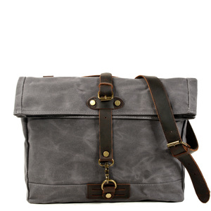 Vente en gros <span class=keywords><strong>de</strong></span> sac à bandoulière vintage personnalisé et imperméable pour hommes sac à bandoulière <span class=keywords><strong>de</strong></span> luxe en toile pour hommes - Product Image 6