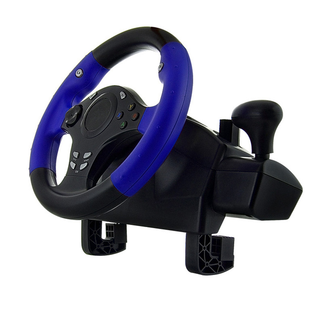 Hot Sale Game Steering Wheel with Pedals and Vibration for P4/PS-3/PC/X360/X ONE