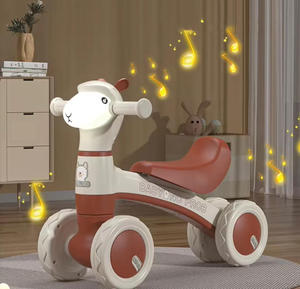 Coches de juguete para niños de 1 a 6 años, sin pedales, con 4 ruedas, accionados con el pie, para exteriores, patinete de equilibrio para niños - Product Image 2