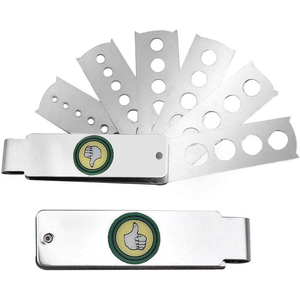 Suministros de herramientas de joyería Medición de diamantes plegables y medidor de detección Ventilador/Gemas redondas Calibradores de medición de diamantes de piedra - Product Image 6