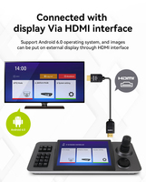 Controlador de Joystick Anywii 4K IP PTZ para 200 Cámaras, Controlador de Teclado IP PTZ, Controlador PTZ 4D con Pantalla