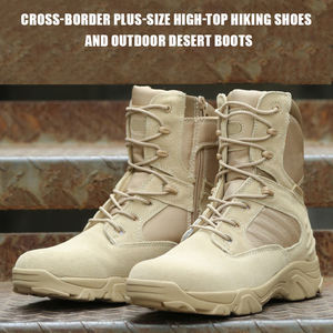Botas Tácticas de Cuero para Hombre, Doble Protección, Impermeables, Transpirables, para Senderismo en el Desierto, Correr, Actividades al Aire Libre en la Jungla, OEM - Product Image 2