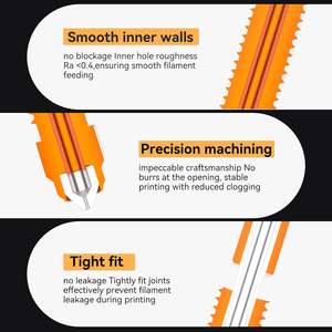 Kit de Boquillas Metálicas Creality Unicorn K2P 0.4 0.6 0.8mm de Cambio Rápido para Impresora 3D - Product Image 5