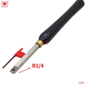 NOUVEAU Lot de 4 gouges HSS interchangeables pour tournage sur <span class=keywords><strong>bois</strong></span>, pour tiges de projets - Product Image 4