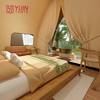 Tente de Luxe Glamping Safari pour Hôtel Resort, Tente Hôtelière de Luxe Modèle « Swiss Cottage »