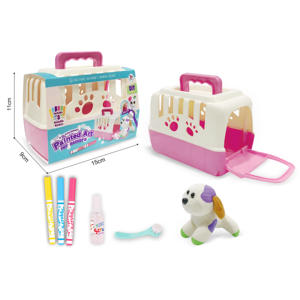 Eğitim yıkanabilir kendin yap boyama kitleri renk aracı peluş Pet el sanatları için taşıma çantası ile çocuklar için kolay taşıma ambalaj - Product Image 5