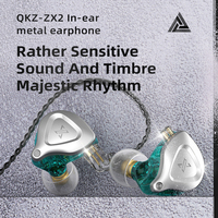QKZ-auriculares internos dinámicos ZX2 1DD, cascos deportivos HIFI con micrófono para correr