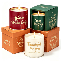Bougie en cire de soja parfumée 100% naturelle, mèche en coton, parfum élégant pour la maison, nouvel an, anniversaire, remise de diplôme, Noël
