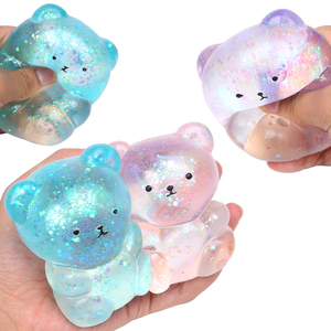 Juguete Antiestrés de Oso de Malta Suave de TPR de 4 Pulgadas para Niños y Niñas de 3+ Años, 5 a 7 Años - Product Image 6