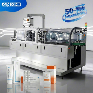 Caja de embalaje de cartón horizontal, caja de embalaje de cápsulas de píldoras, tabletas completamente automáticas, bandeja de placa de blíster, máquina de embalaje de cartón - Product Image 1