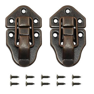 HM3114 डक बिल्ट हैस्प लैच चेस्ट लैच टॉगल हैस्प लैच ज्वेलरी बॉक्स साधारण बॉक्स लकड़ी के लिए स्क्रू के साथ - Product Image 3