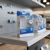 Emballage en plastique transparent personnalisé pour caméra sans fil, boîte pliante imprimée pour appareil électronique