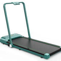 PINJIAN Nouveau tapis de course électrique pliable pour la maison, mini tapis de marche LED