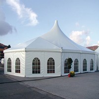 Tente de réception modulaire de luxe en PVC transparent, imperméable, pour mariages, fêtes, festivals et expositions