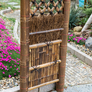Cancello e Recinzione <span class=keywords><strong>in</strong></span> Bambù Naturale per Esterni, Decorazione per Villa, Giardino e Cortile, Divisorio <span class=keywords><strong>in</strong></span> Bambù Viola - Product Image 3