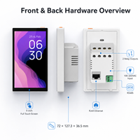 Panneau de contrôle intelligent pour la maison, passerelle Zigbee WiFi HomeKit Matter, panneau LED intelligent, commande par application Android/iOS, interrupteur pour hôtel et domicile