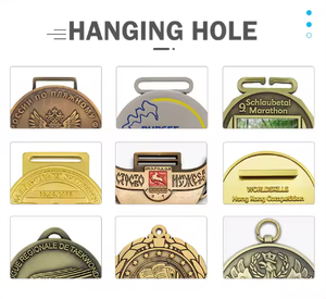 Medalla Personalizada de la <span class=keywords><strong>Academia</strong></span> de Fútbol Argentina - Premio de Entrenamiento con Diseño de Sol y Fútbol en Metal Esmaltado (OEM/ODM) - Product Image 3