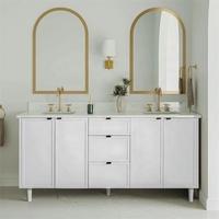 Meilleure vente personnalisée à la mode Shaker de haute qualité prix d'usine salle de bain vanités ensemble armoire de toilette pour hôtel usage domestique