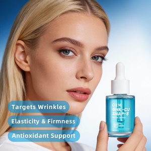 Logo personnalisé pour les soins du visage, peptides de cuivre, anti-âge, raffermissant, réduction des rides, stimulation du collagène, sérum de peptides GHK-Cu - Product Image 1