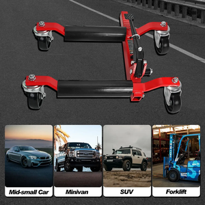 Haute qualité 3 tonnes en acier inoxydable hydraulique voiture roue <span class=keywords><strong>Dolly</strong></span> Jack véhicule positionnement pneu ascenseur patins - Product Image 6