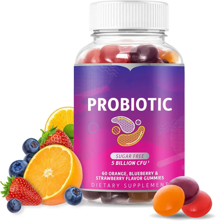 도매 개인 라벨 보충제 Probiotics 구미 프리 바이오 틱 프로 바이오 틱 면역 및 소화 지원