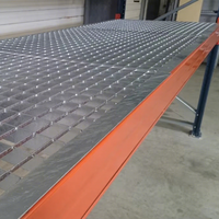 Grille de plancher en treillis métallique en acier verrouillable pour étagère de rangement