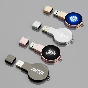 Cao cấp Kim Loại 2.0 USB Flash Drive với đèn LED biểu tượng tùy chỉnh 3.0 USB <span class=keywords><strong>Memory</strong></span> Stick cho kinh doanh Quà tặng khuyến mãi Pendrive - Product Image 2