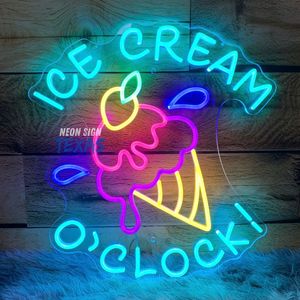 Enseigne néon LED personnalisée pour dropshipping de crèmes glacées, luminaires muraux pour décoration murale de magasin de desserts, bar, cuisine - Product Image 2